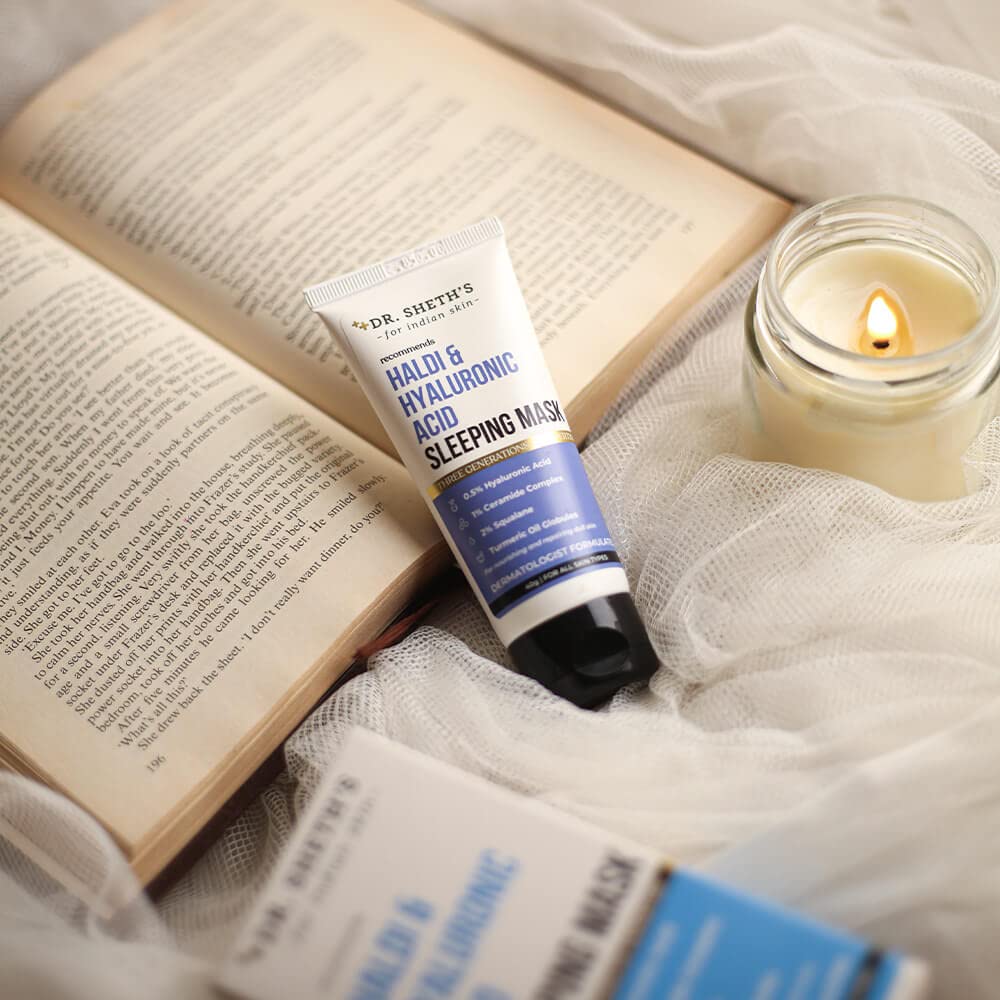 Dr. Sheth's Haldi & Hyaluronic Acid Sleeping Mask - 40G