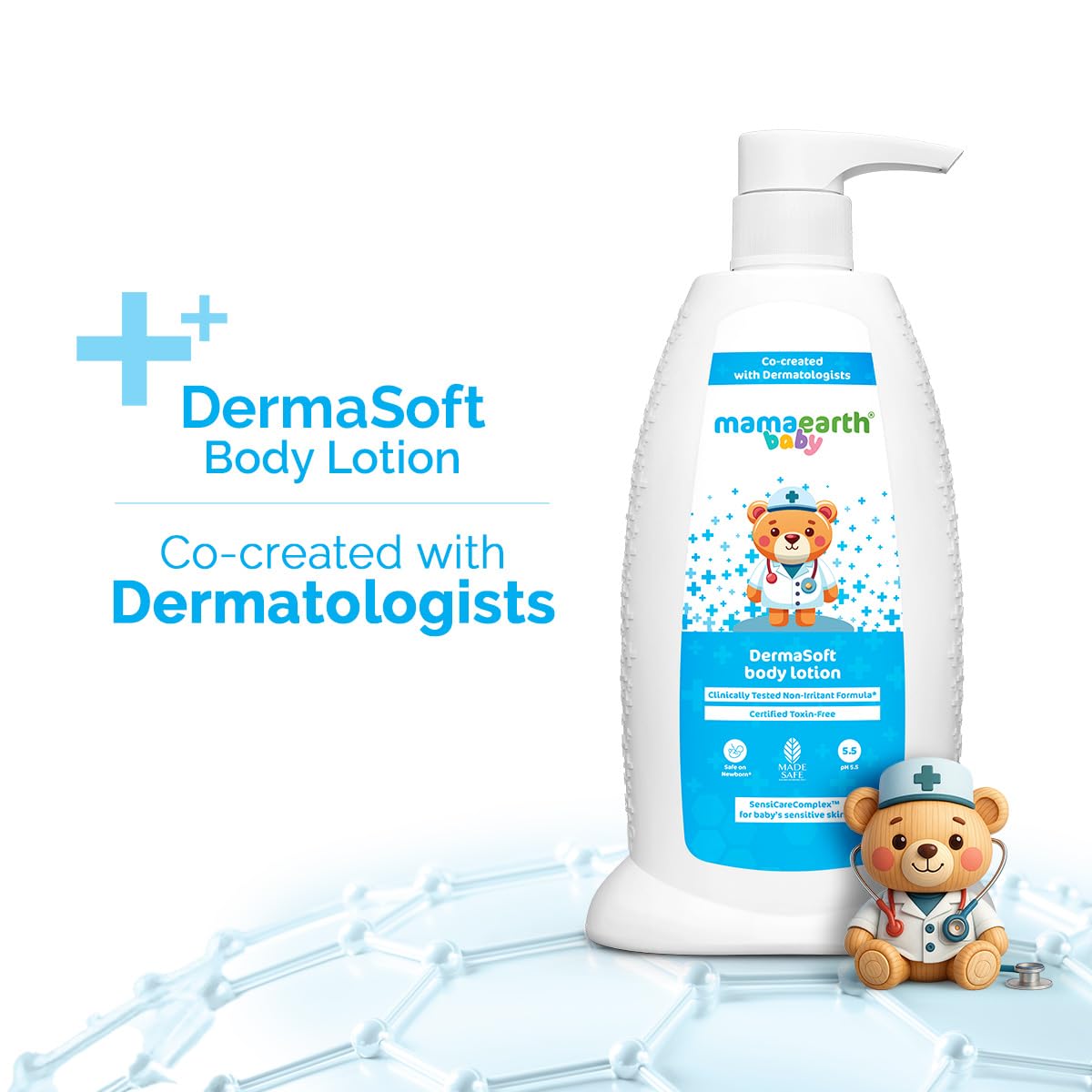 Mamaearth Baby DermaSoft Body Lotion for Baby's Sensitive Skin (250 ml)