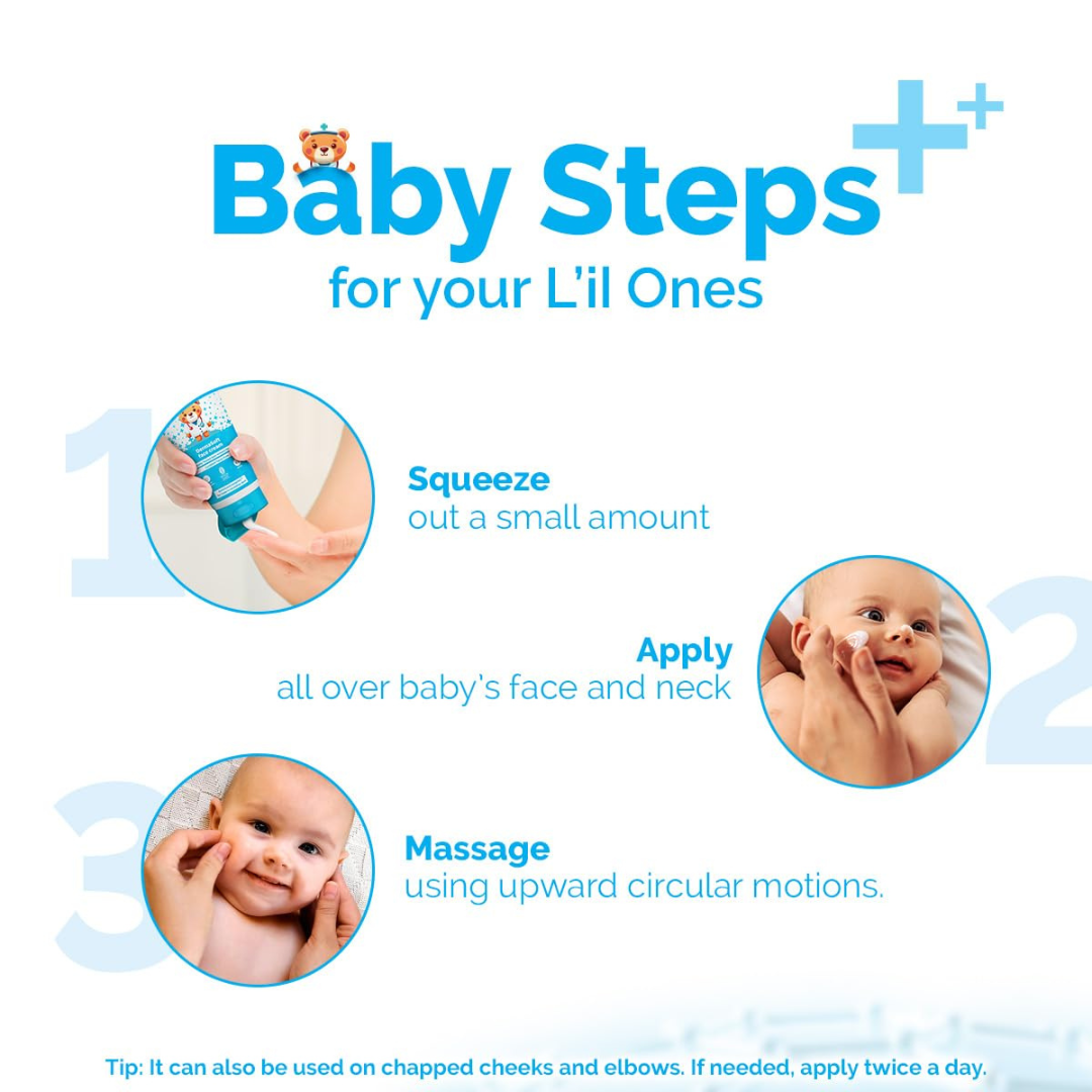 Mamaearth Baby DermaSoft SensiCare™ Gentle Bath & Face Care Combo (Bathing Bar 75g + Face Cream 80g)