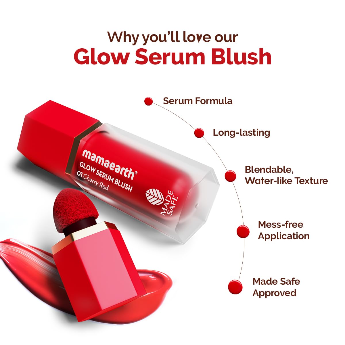 Mamaearth Glow Serum Blush (5 ml)