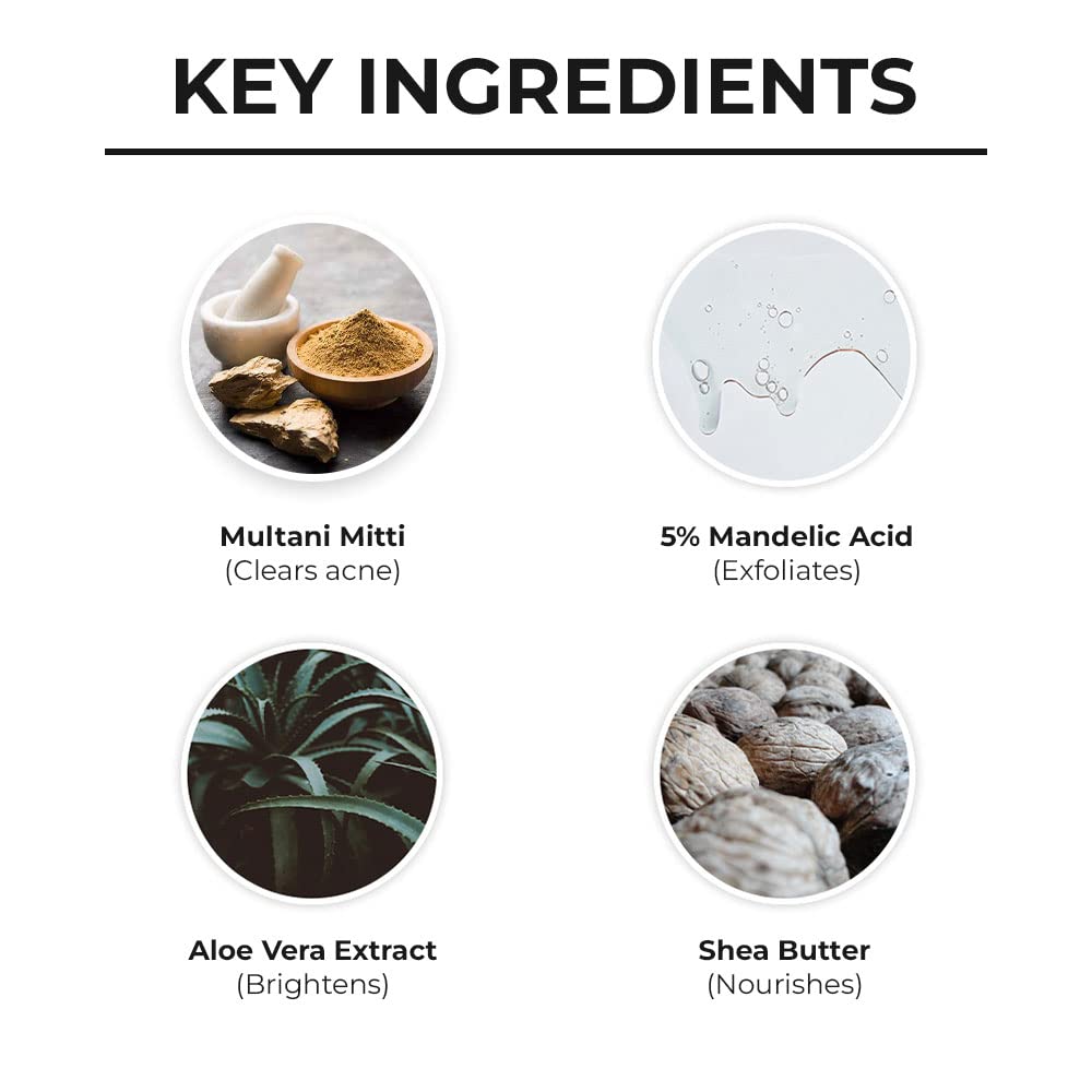 Dr. Sheth's Multani Mitti & Mandelic Acid Face Mask - 50G