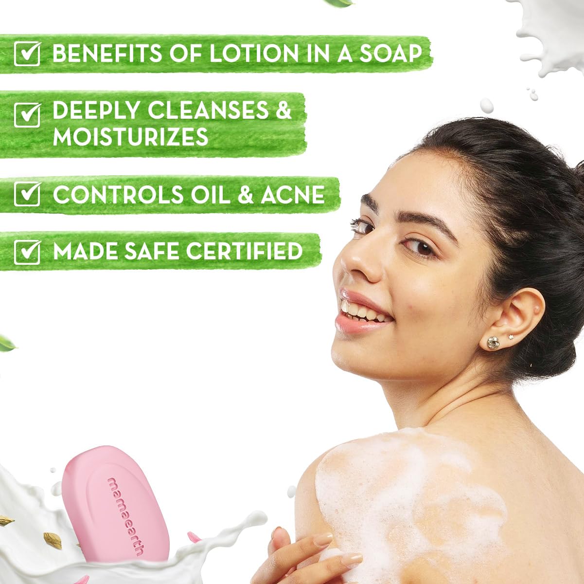 Mamaearth Moisturizing Lotion Soap (Pack of 125g x 4)
