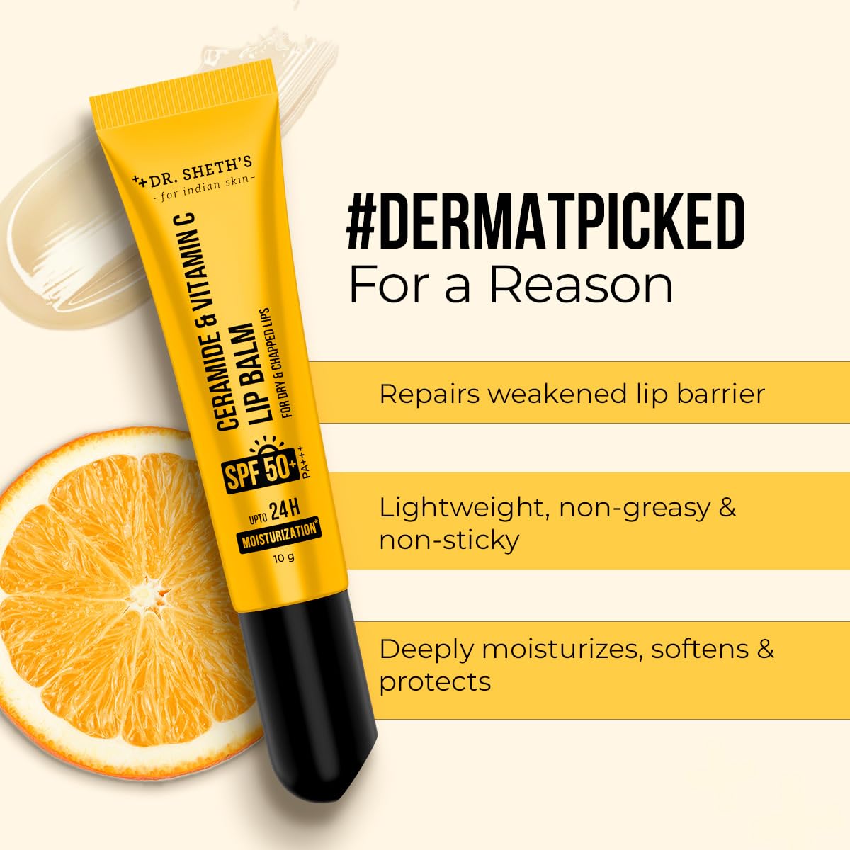 Dr. Sheth's Ceramide & Vitamin C Lip Balm 10g