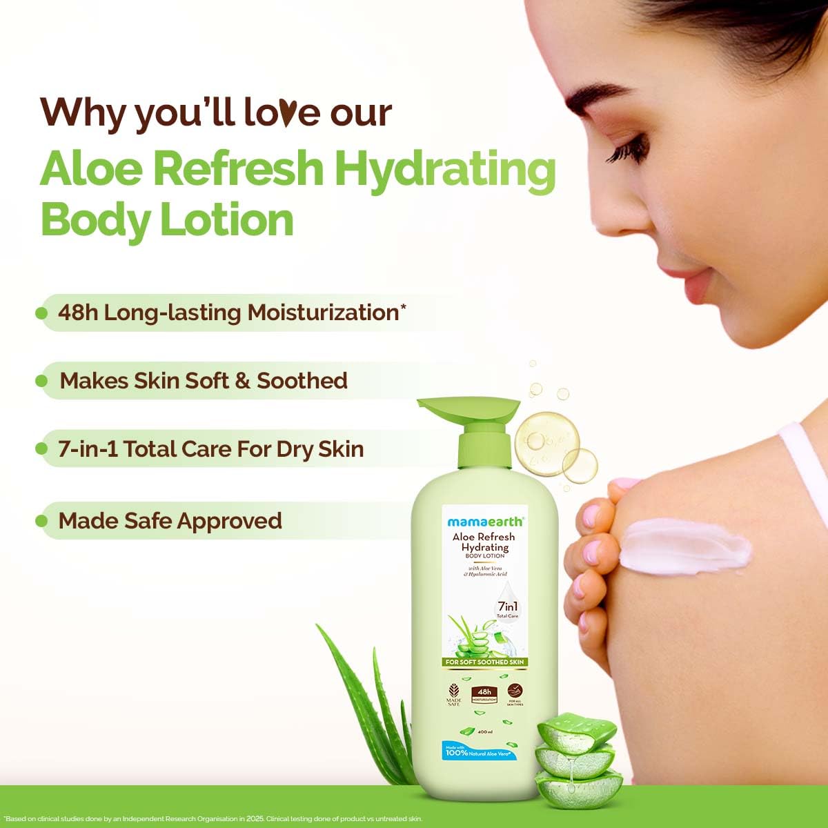 Mamaearth Aloe Refresh Hydrating Body Lotion For Soothing Skin - 400 ml