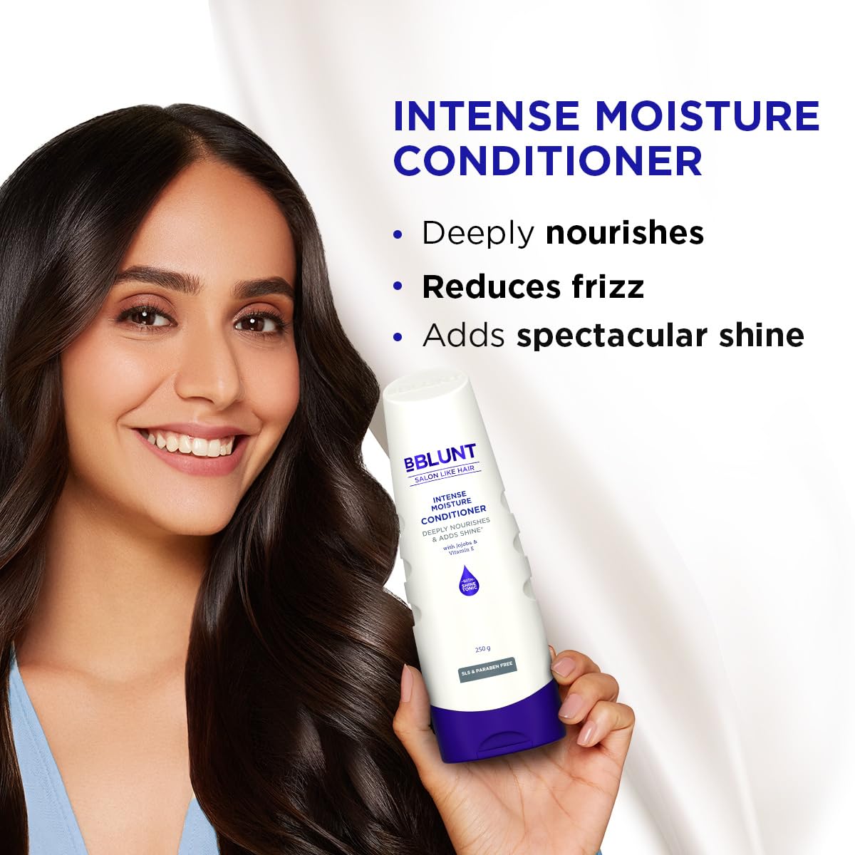 BBLUNT Intense Moisture Conditioner For Dry & Frizzy Hair - 250 Grams