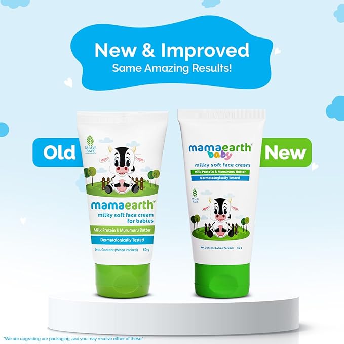 Mamaearth Milky Soft Natural Baby Face Cream for Babies (60 ml)