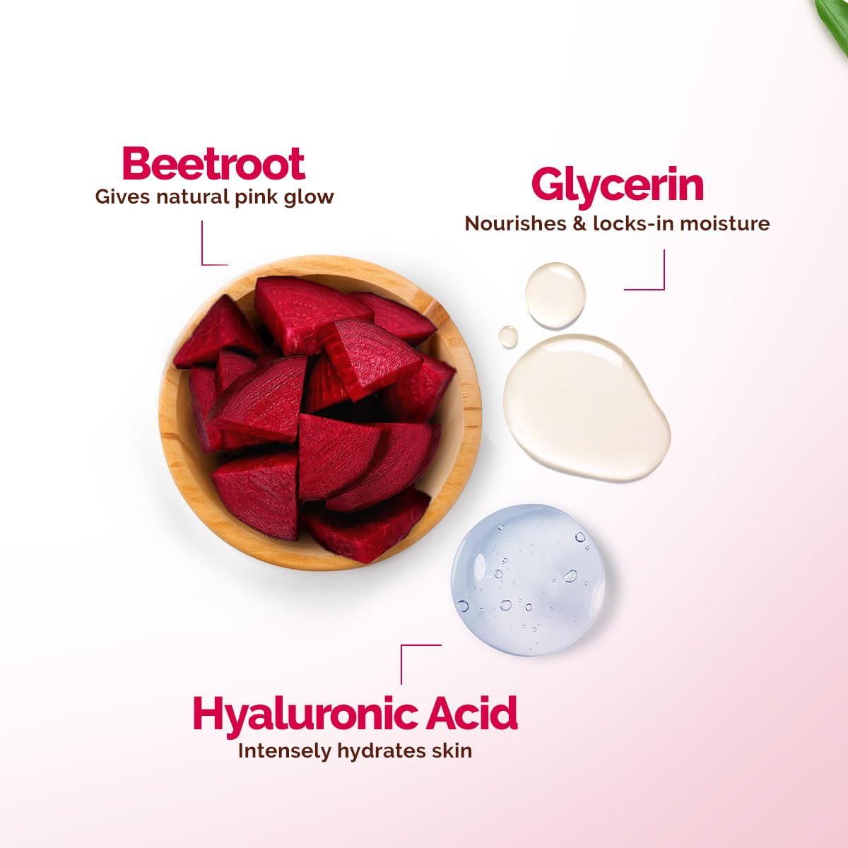 Mamaearth Beetroot Hydraful Facial Kit for Hydrated Pink Glow in 30 Minutes- (2X10 ml) + (4X10 g)