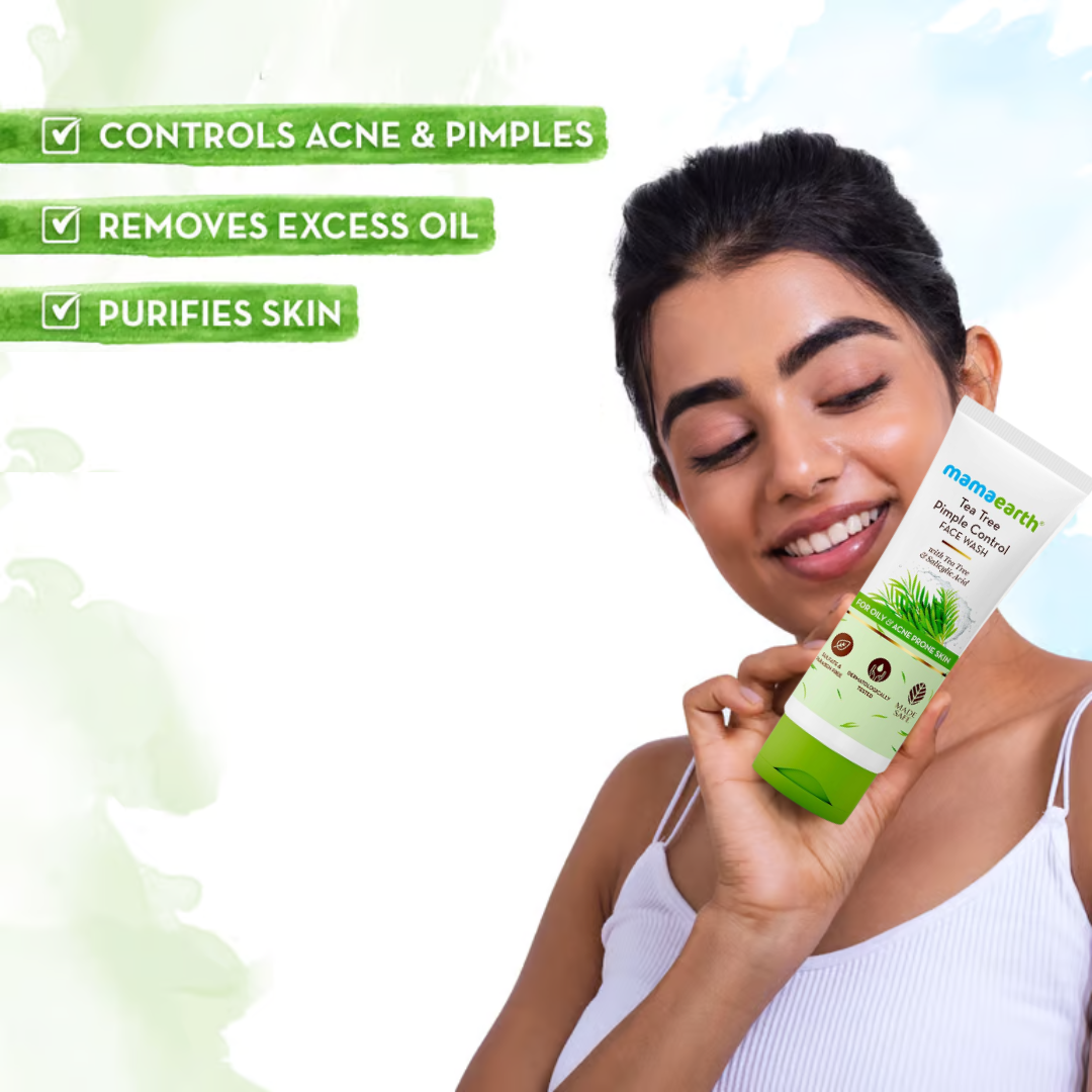 Mamaearth Anti-Acne Kit  (Tea tree Face wash 100ml + Correction Serum 30ml + ACV Oil-free Moisturizer 80ml)