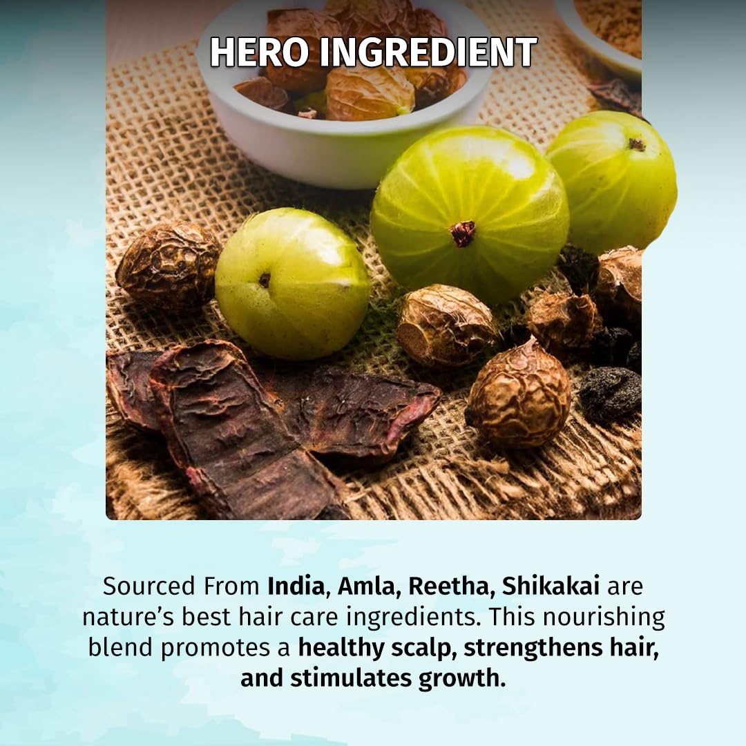 Pure Origin Indian Amla Reetha Shikakai Hair Pack Powder (100g)