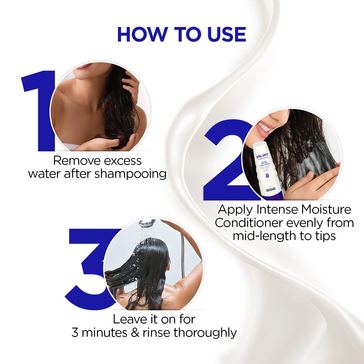 BBLUNT Intense Moisture Conditioner For Dry & Frizzy Hair - 250 Grams