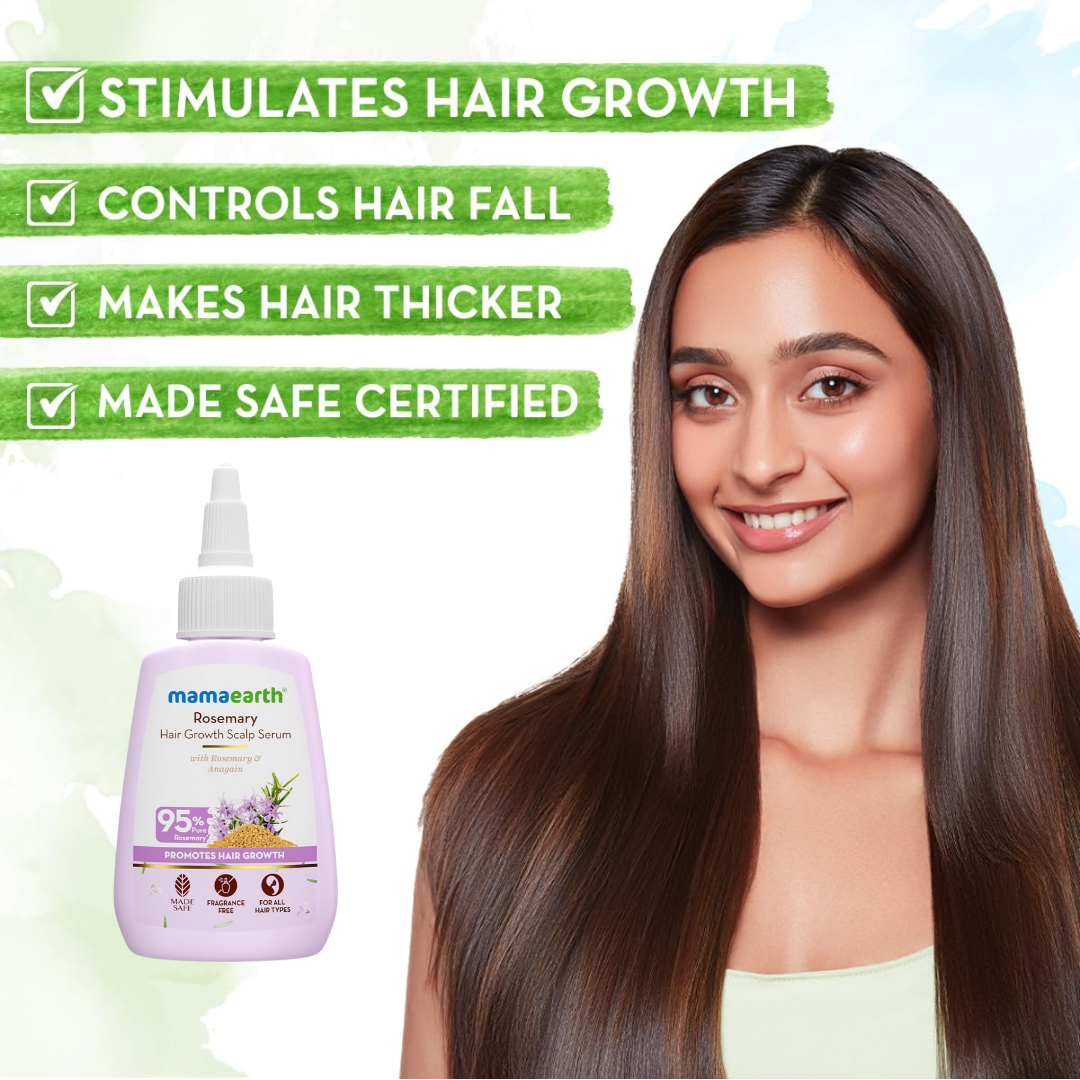 Mamaearth Onion & Rosemary Hair Fall Control Kit – (Shampoo 250ml + Conditioner 250ml + Serum 50ml)