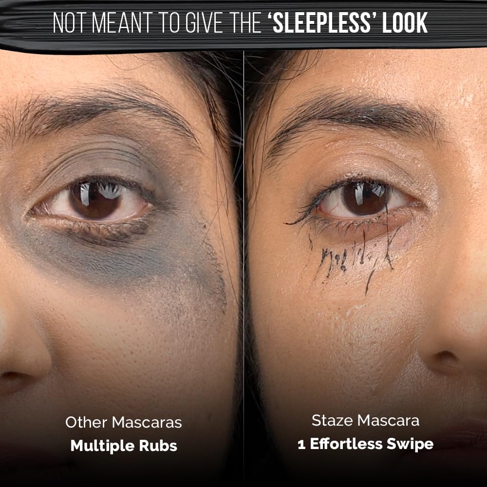 Staze 9to9 All Eyes on You Tubing Mascara | Smudgeproof & Waterproof - 5ml