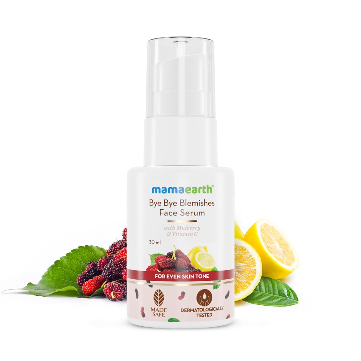 Mamaearth Bye Bye Blemishes Face Serum with Mulberry and Vitamin C for Even Skin Tone - 30ml