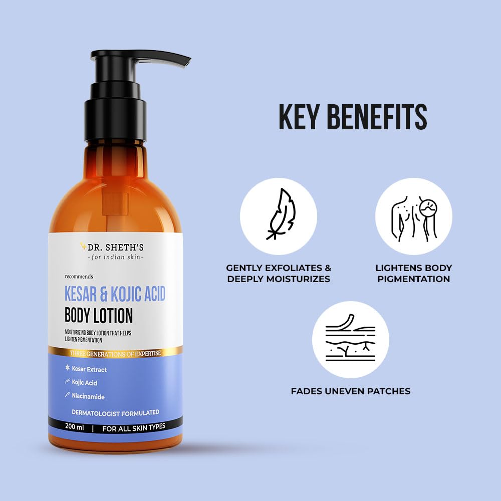 Dr. Sheth's Kesar and Kojic Acid Body lotion (200ml)