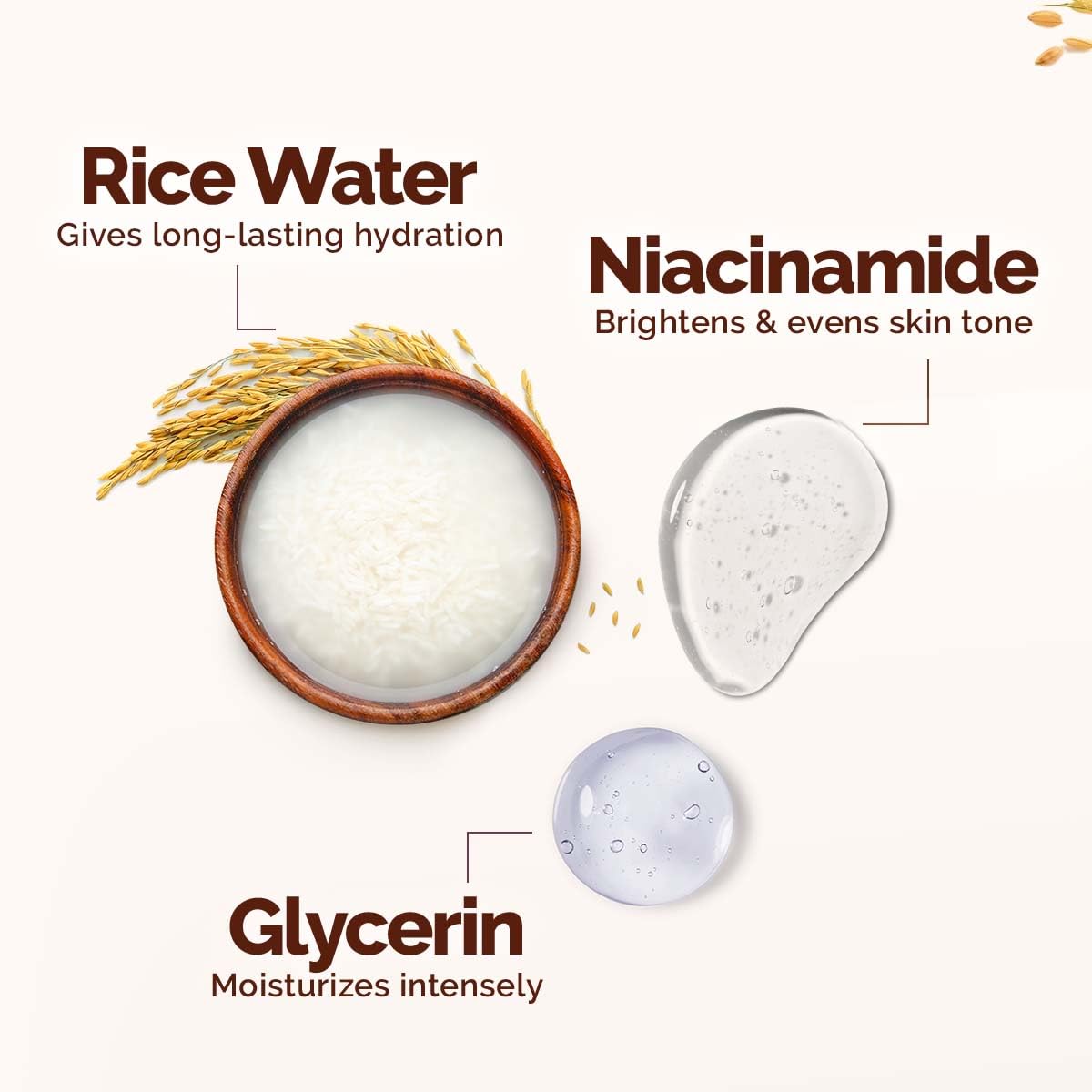 Mamaearth Rice Dewy Bright Light Moisturizing Cream 200g