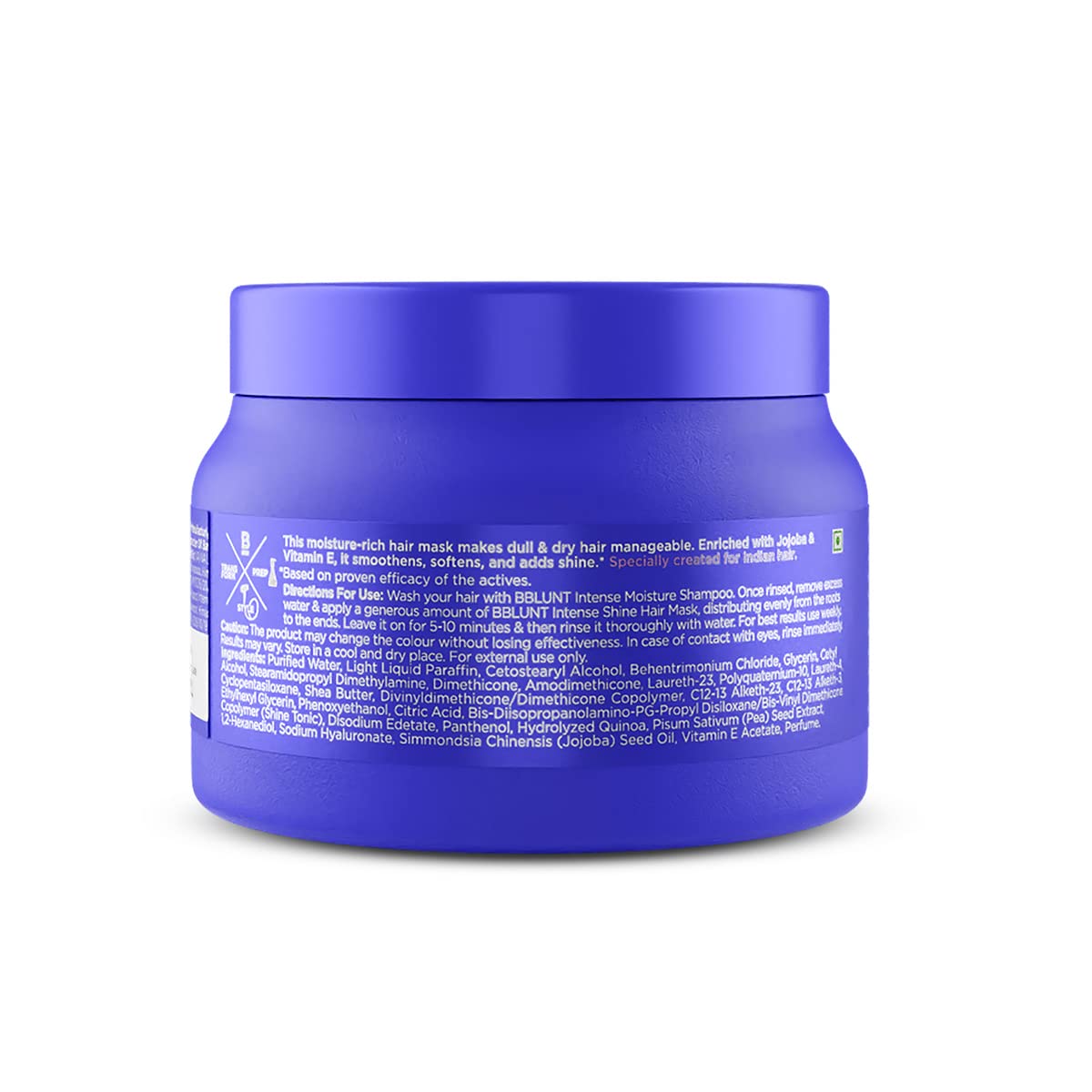BBLUNT Intense Moisture Hair Mask for Nourished & Shiny Hair - 250 g