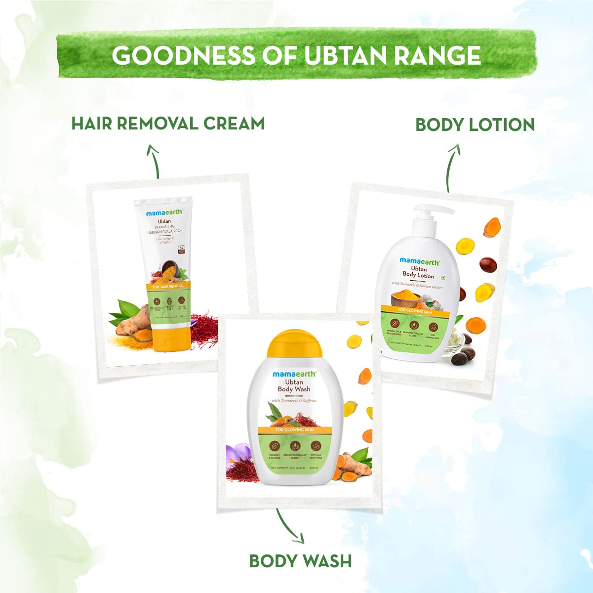 Mamaearth Ubtan Nourishing Hair Removal Cream - 100g