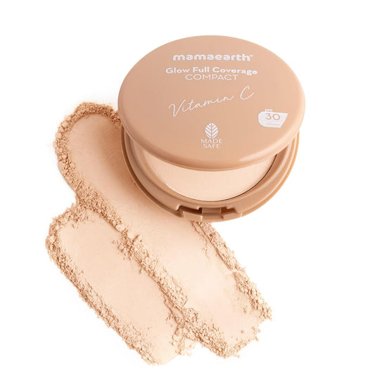 mamaearth glow full coverage compact pearl glow
