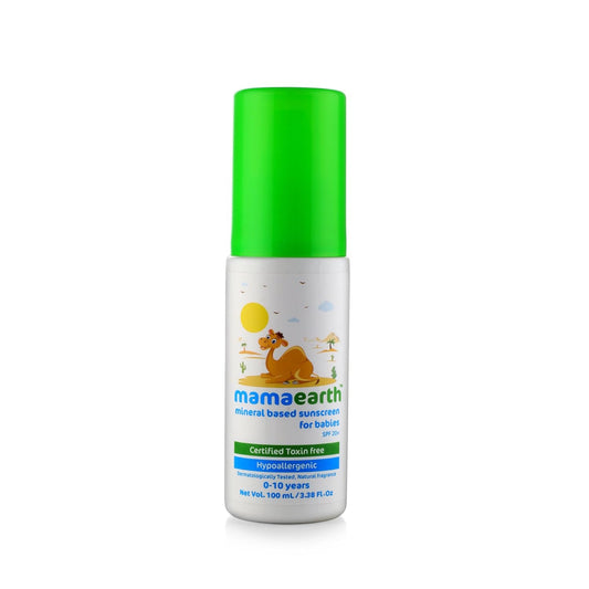 Mamaearth Mineral Based Sunscreen Baby Lotion SPF 20+, 100ml (0-10 Years)