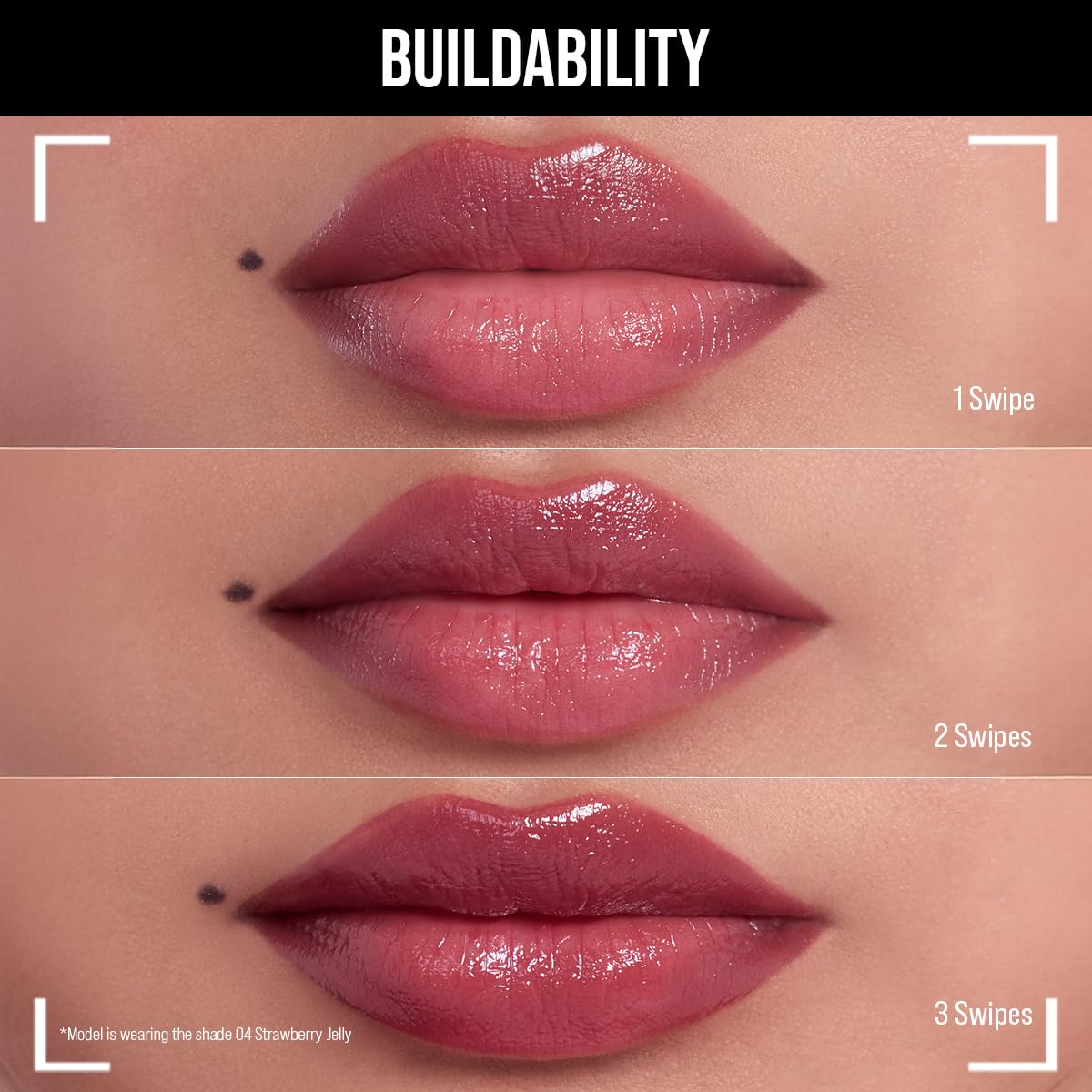 Staze Y.U.M.M.Y Lip Gloss Balm | 3-in-1 Gloss + Tint + Balm | 02 Lush Berry | 2g