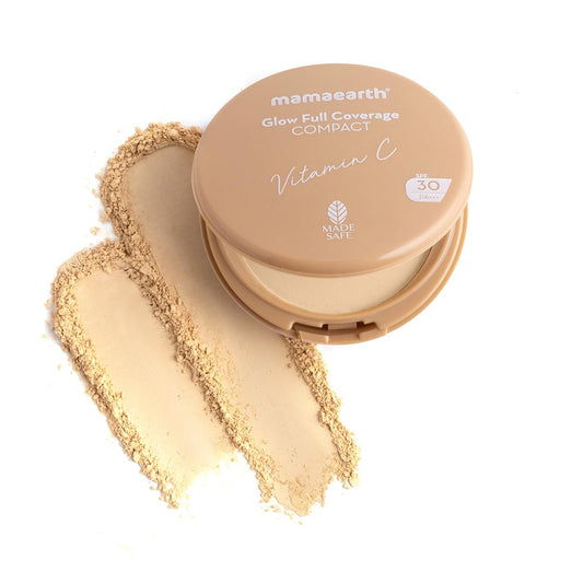 Copy of Mamaearth Glow Full Coverage Compact With SPF 30 - 9g | 03 Creme Glow