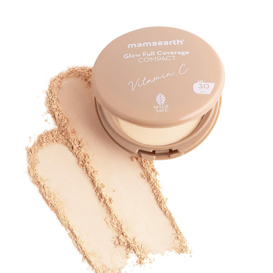 mamaearth glow full coverage compact ivory glow 