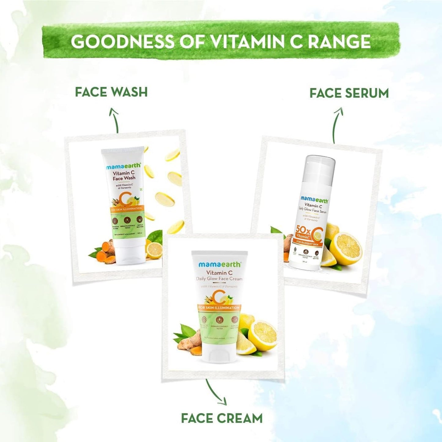 Mamaearth Vitamin C Daily Glow Face Serum 50 X Vitamin C -30ml