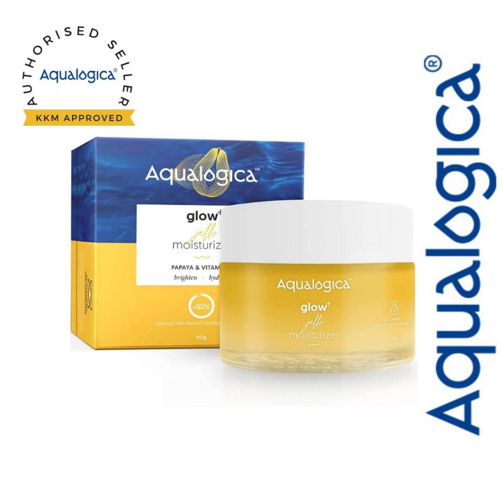 Aqualogica Glow+ Jello Moisturiser 50G with Vit C & Papaya  For Normal, Dry & Combination