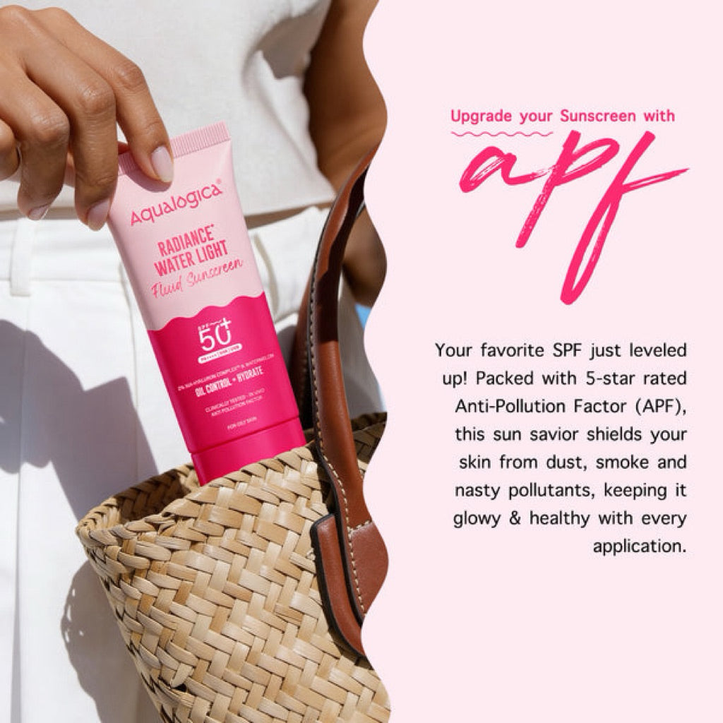 Aqualogica Radiance+ Water Light Fluid Sunscreen 50g | SPF 50+ PA++++ |In-VivoTested|New-age Filters
