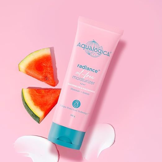 Aqualogica Radiance+ Oil-Free Moisturizer - 100g  | Hydrating | Moisture | Oily | Sensitive