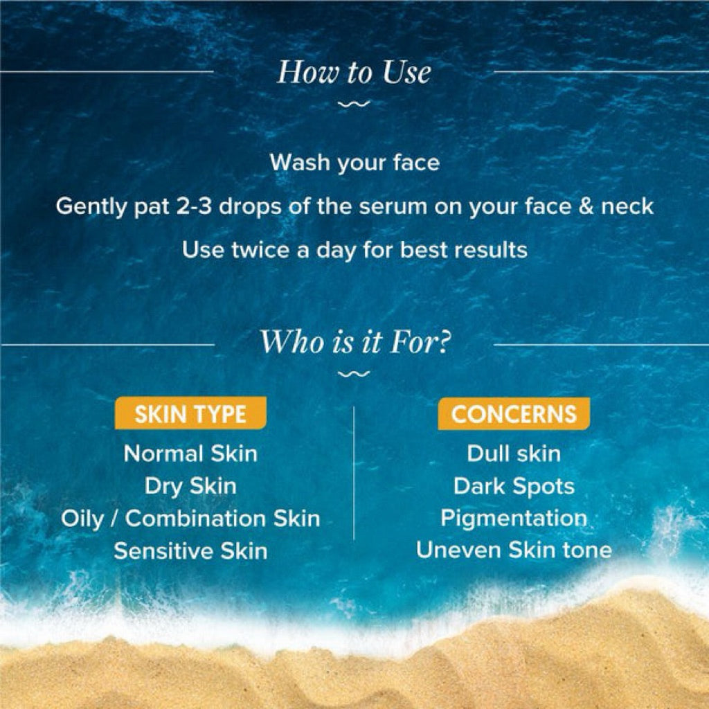 Aqualogica Glow+ Concentrate Vitamin C Face Serum with Hyaluronic Acid, Vitamin C & Papaya 30ml