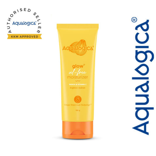 Aqualogica Glow+ Oil-Free Moisturizer with Papaya & Vitamin C| Controls Excess Oil | 100g