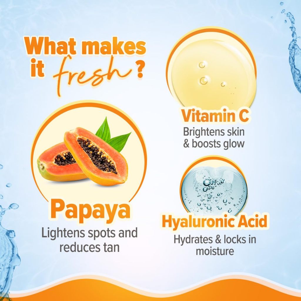Aqualogica Glow+ Oil-Free Moisturizer with Papaya & Vitamin C| Controls Excess Oil | 100g