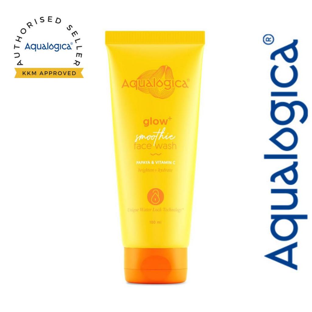 Aqualogica Glow+ Smoothie Face Wash with Papaya & Vitamin C for Glowing Skin - 100ml