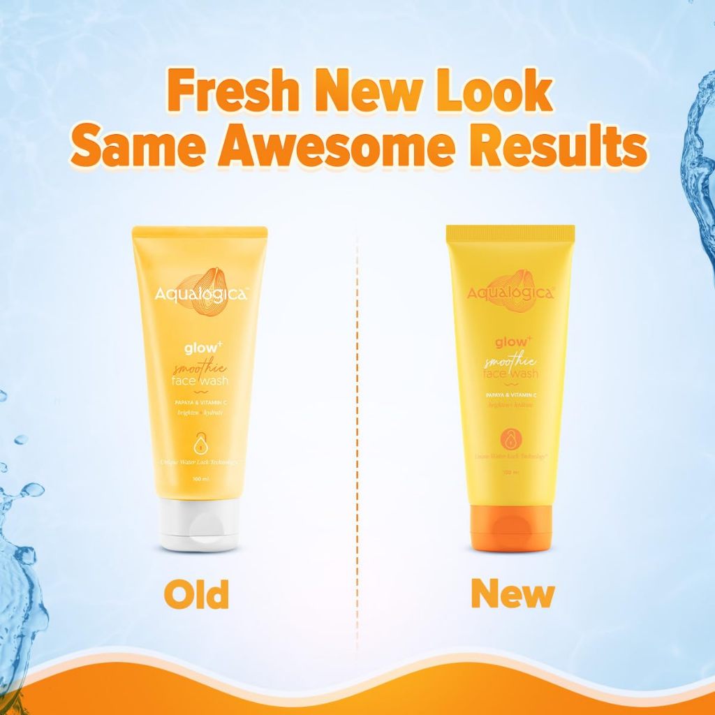 Aqualogica Glow+ Smoothie Face Wash with Papaya & Vitamin C for Glowing Skin - 100ml