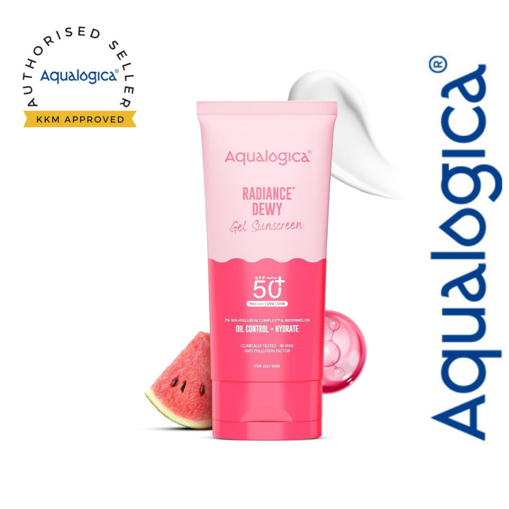 Aqualogica Radiance+ Dewy Gel Sunscreen - 80g | SPF 50+ PA++++ | In-Vivo Tested | New-age Filters