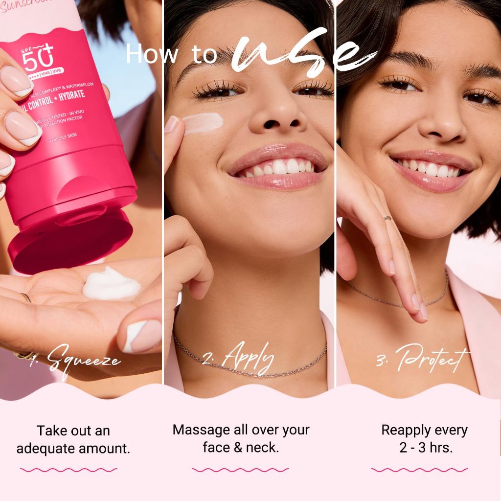 Aqualogica Radiance+ Dewy Gel Sunscreen - 80g | SPF 50+ PA++++ | In-Vivo Tested | New-age Filters