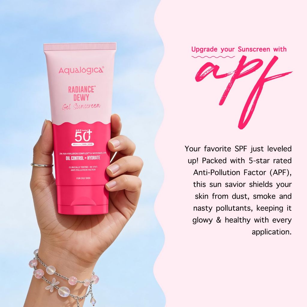 Aqualogica Radiance+ Dewy Gel Sunscreen - 80g | SPF 50+ PA++++ | In-Vivo Tested | New-age Filters