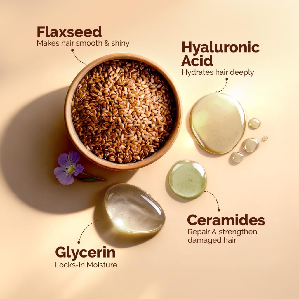 Mamaearth Flaxseed Damage Repair Hair Mask with 5% Flaxseed, 1% Hyaluronic Acid, Ceramides 300ml