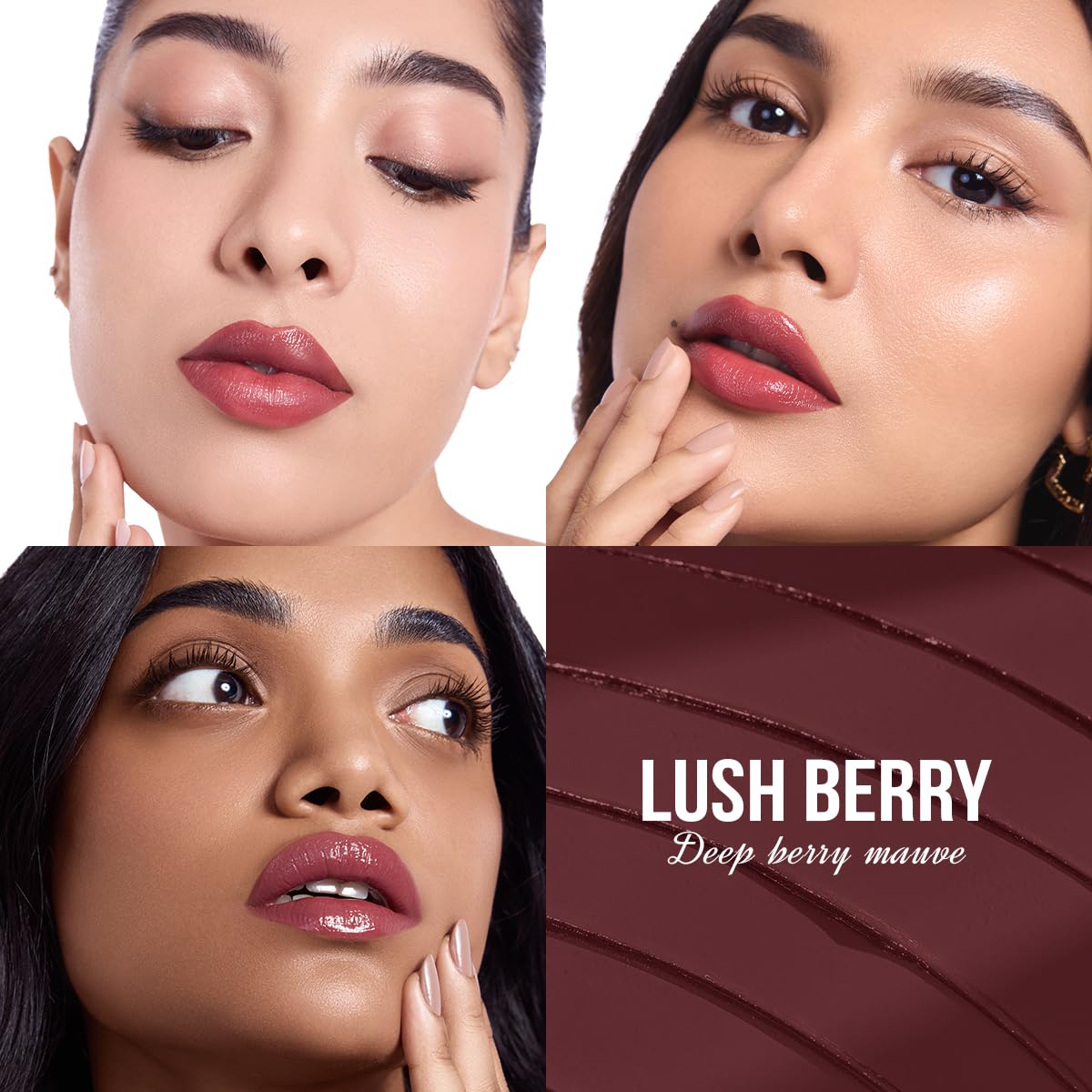 Staze Y.U.M.M.Y Lip Gloss Balm | 3-in-1 Gloss + Tint + Balm | 02 Lush Berry | 2g