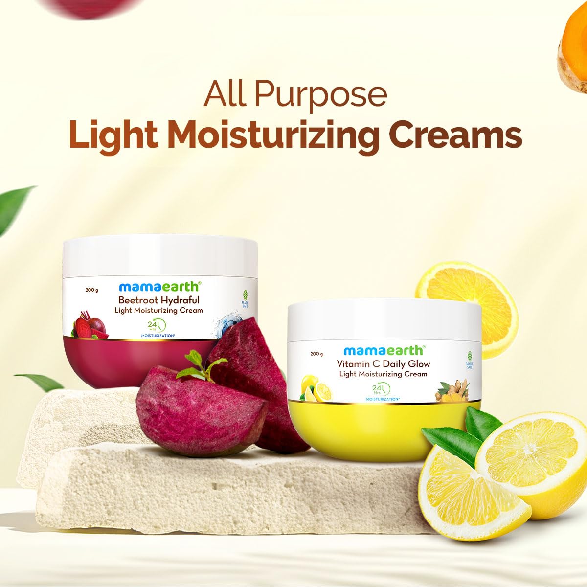 Mamaearth Vitamin C Daily Glow Light Moisturizing Cream 200g