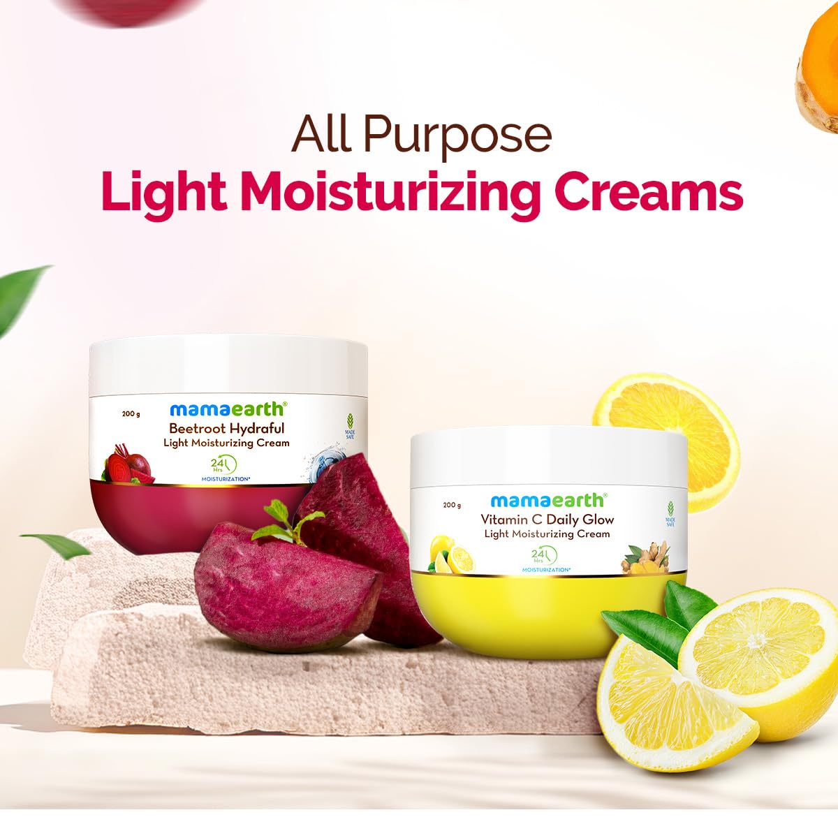 Mamaearth Beetroot Hydraful Light Moisturizing Cream 200g