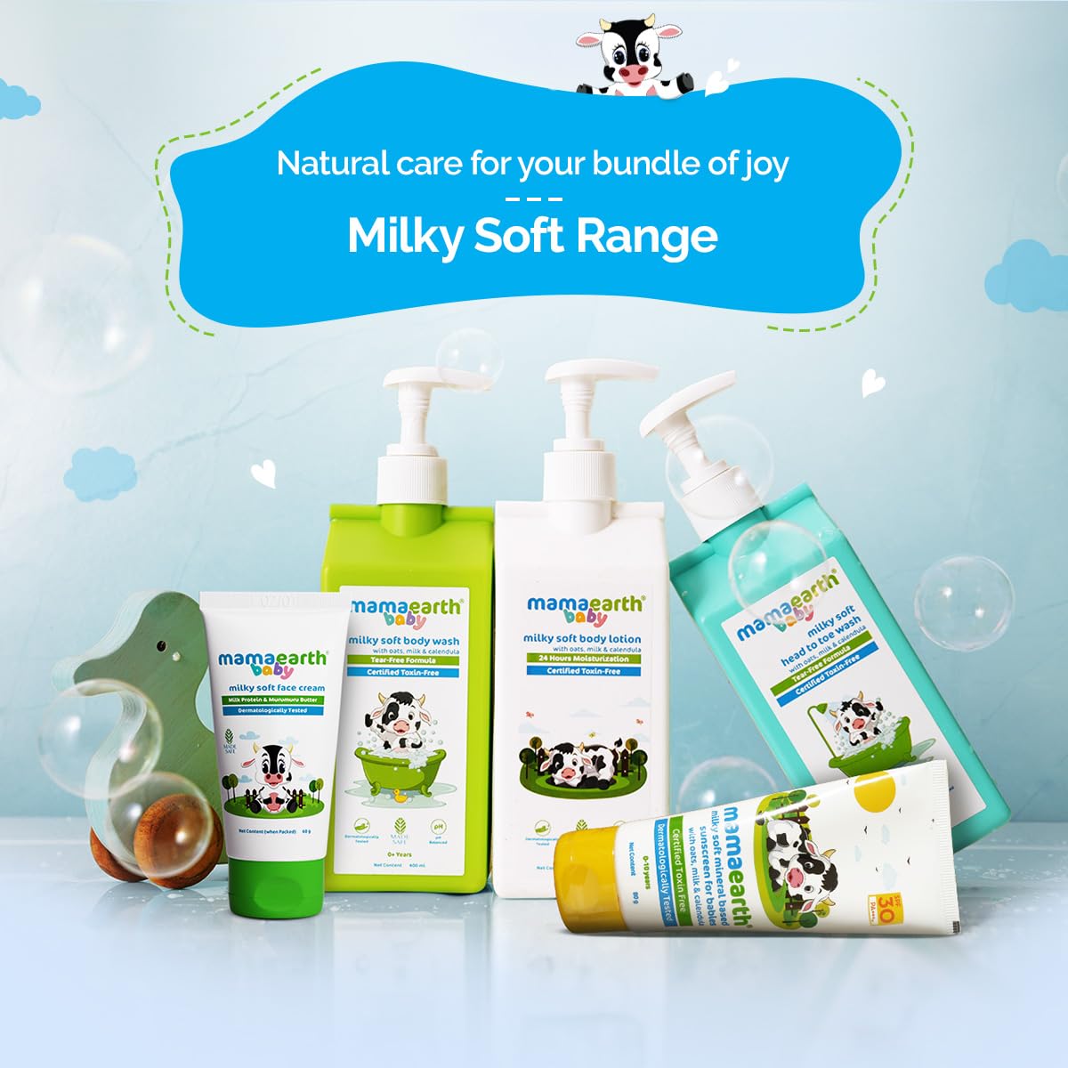 Mamaearth Milky Soft Body Lotion for Babies with Oats, Milk and Calendula - 400ml
