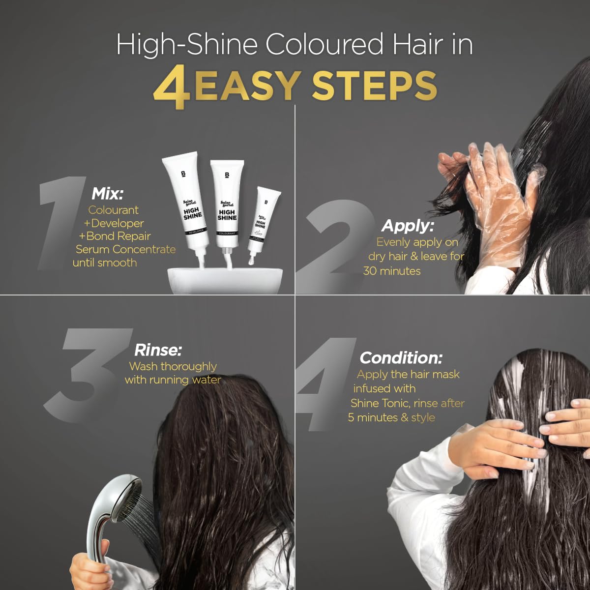 BBLUNT Salon Secret High Shine Conditioning Hair Colour (130 g)