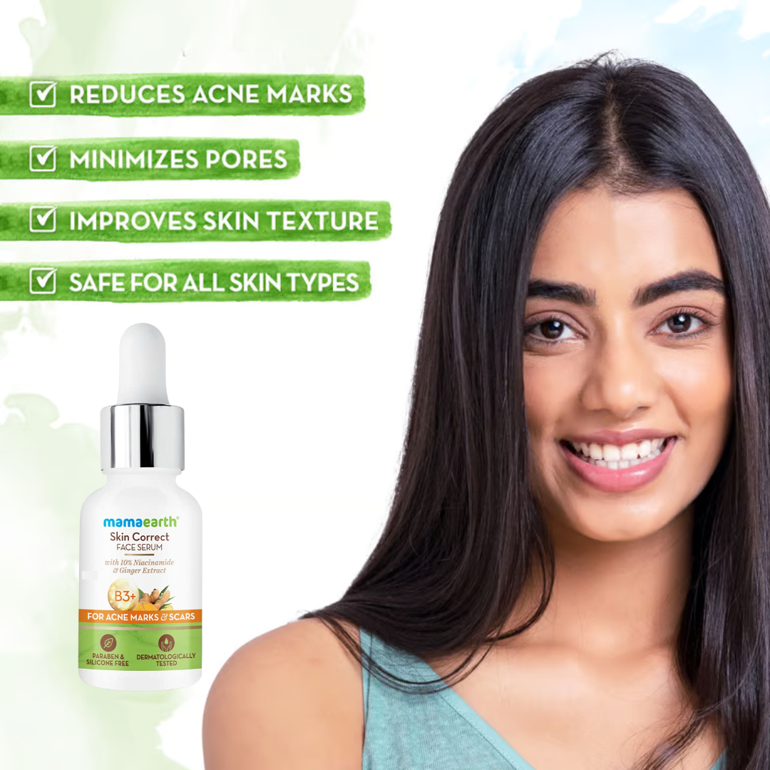 Mamaearth Anti-Acne Kit  (Tea tree Face wash 100ml + Correction Serum 30ml + ACV Oil-free Moisturizer 80ml)