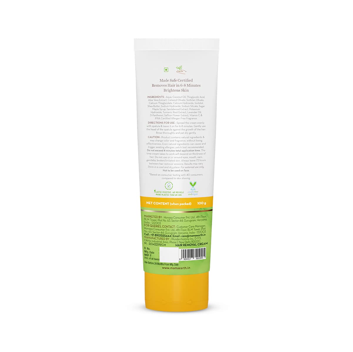 Mamaearth Ubtan Nourishing Hair Removal Cream - 100g