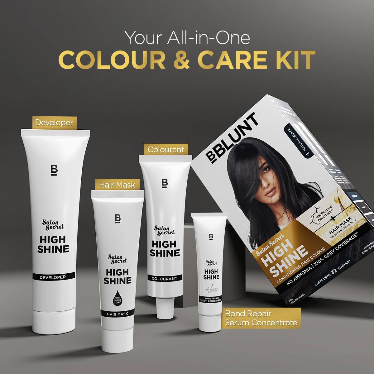 BBLUNT Salon Secret High Shine Conditioning Hair Colour (130 g)