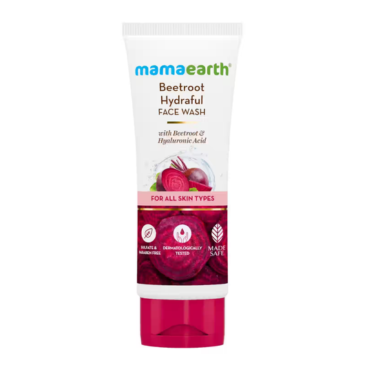 Mamaearth Beetroot Hydraful Face Wash For Hydrated Pink Glow (100 ml)
