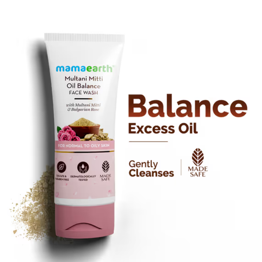 Mamaearth Multani Mitti Oil Balance Face Wash (100ml)