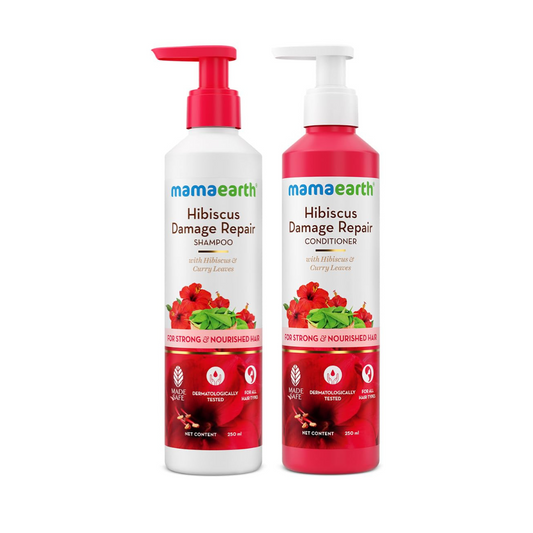 Mamaearth Hibiscus Hair Revival Combo Shampoo & Conditioner 250ml + 250ml